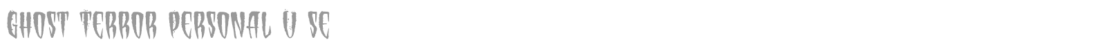 Ghost Terror font preview